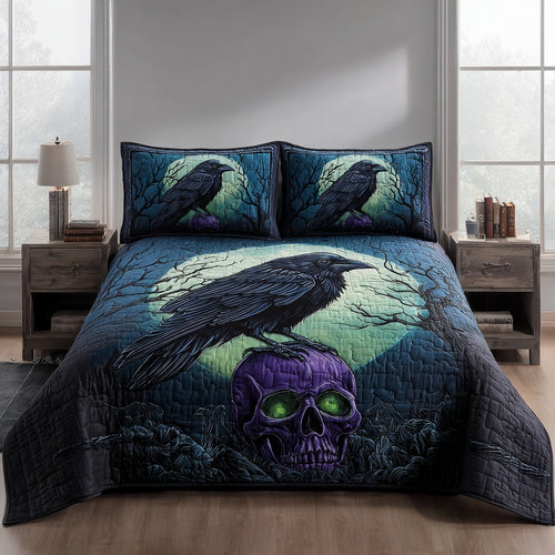 Toxic Skull 3-Piece Quilted Bedding Set NCU0PVL937