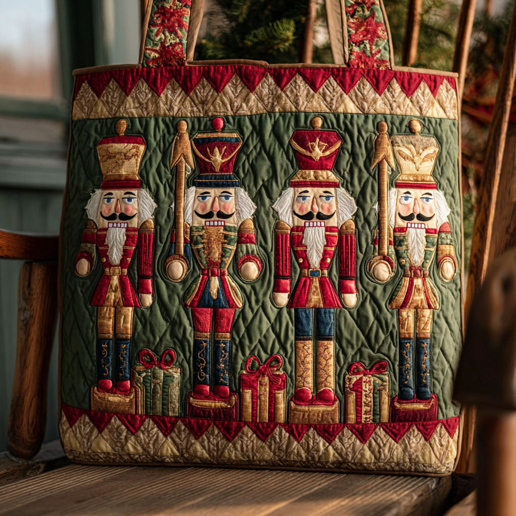 Toy Soldier Charm Quilted Tote Bag NCU0PTT1713