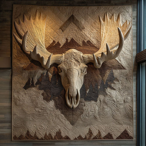 Trail of Antlers Quilted Blanket NCU0PTT1687