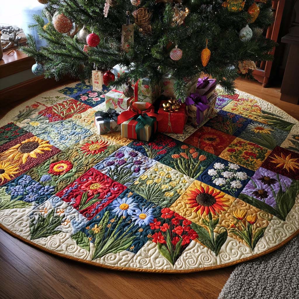 Trailside Color Christmas Quilted Tree Skirt NCU0NNT2420