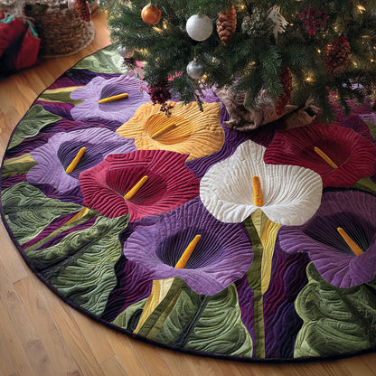 Tranquil Bloom Christmas Quilted Tree Skirt NCU0PTT2218