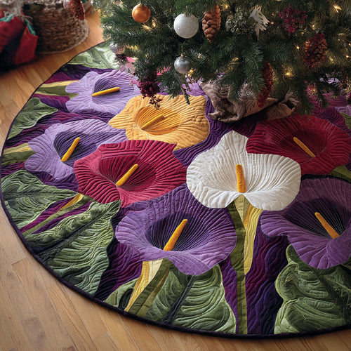 Tranquil Bloom Christmas Quilted Tree Skirt NCU0PTT2218