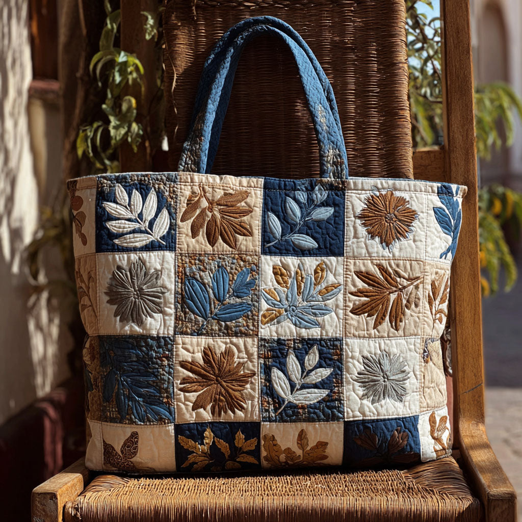 Tranquil Petals Quilted Tote Bag NCU0PTT1785
