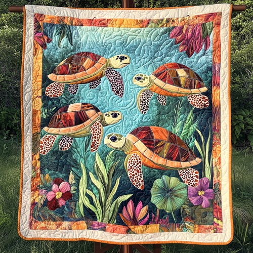 Tranquil Shells Quilted Blanket NCU0DK2341