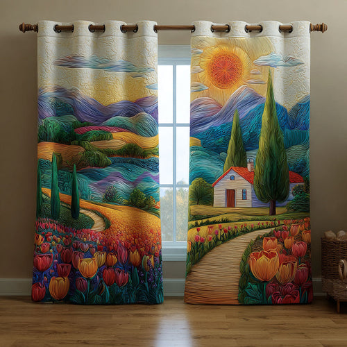Tranquil Valley Quilted Curtains NCU0PTT2121