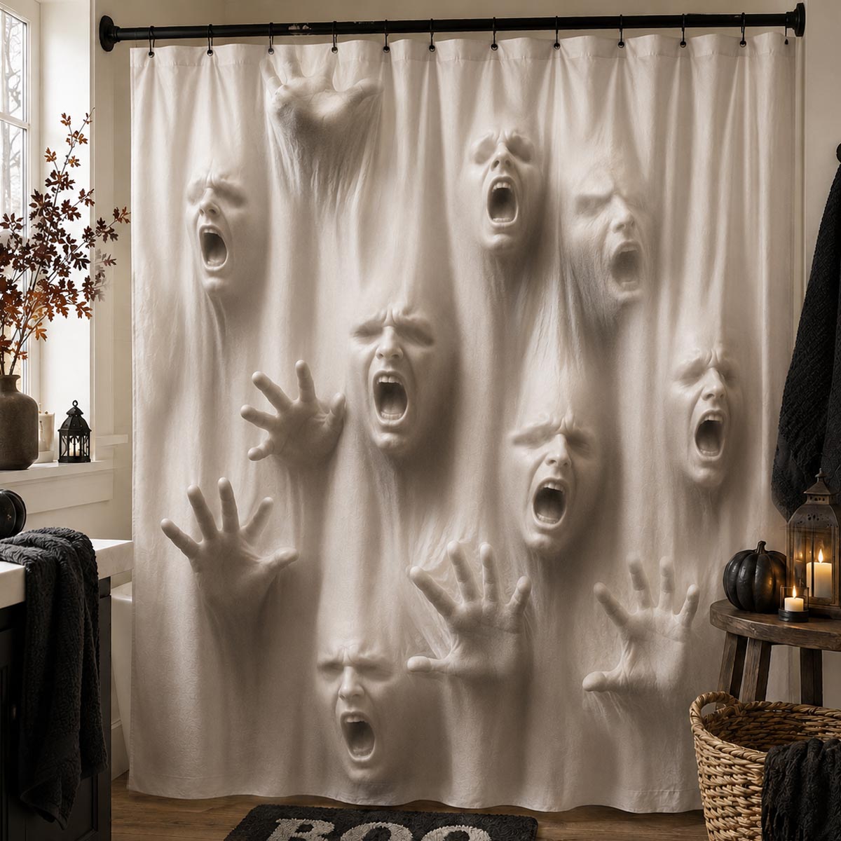 Trapped Souls Shower Curtain NCU0DV2396