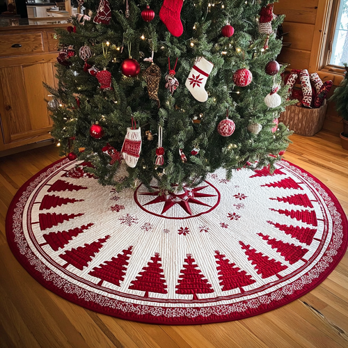 Tree Center Christmas Quilted Tree Skirt NCU0DDK1833