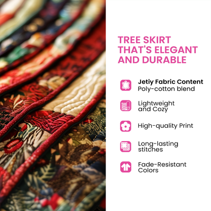 Canyon Sunset Crest Quilted Tree Skirt NCU0NXD1027