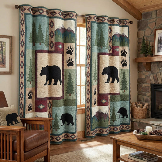 Tribal Bear Path Curtains NCU0NTV937