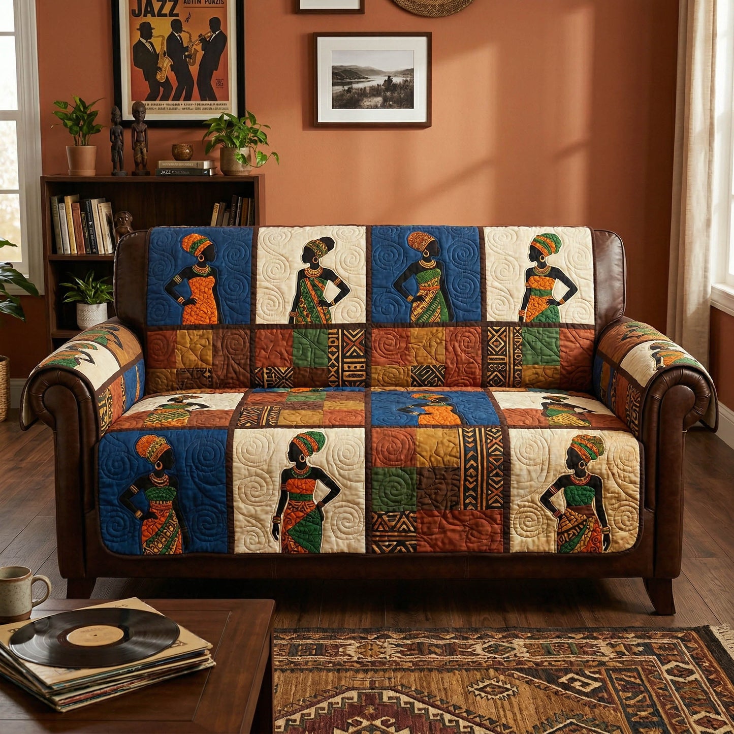 Tribal Beauty Quilted Sofa Cover NCU0NTD1859