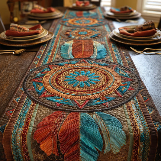 Tribal Dream Quilted Table Runner NCU0NTD1259