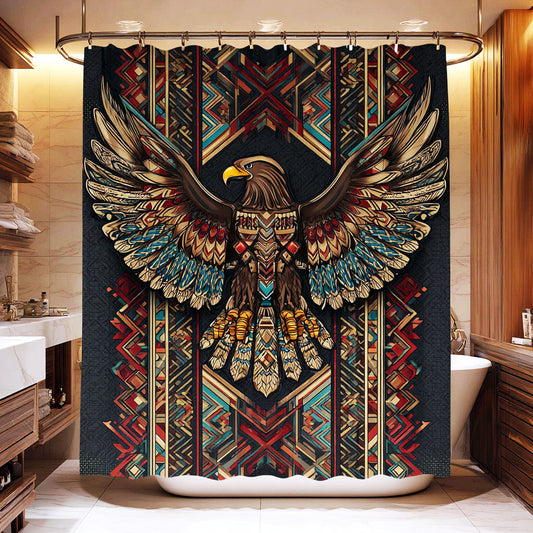 Tribal Eagle Wings Shower Curtain NCU0NTV896