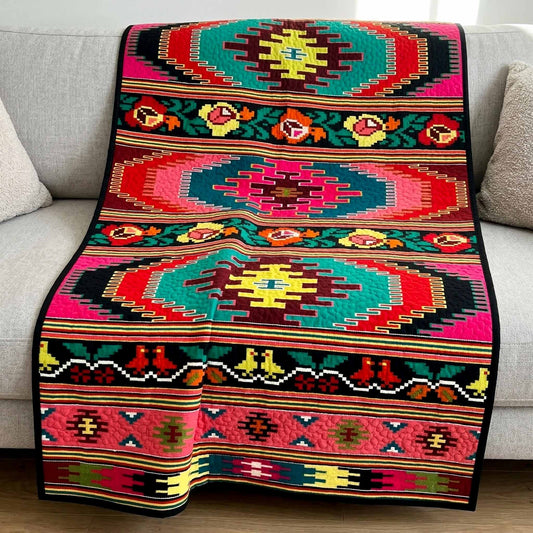 Tribal Echo Quilted Blanket NCU0NXD1755
