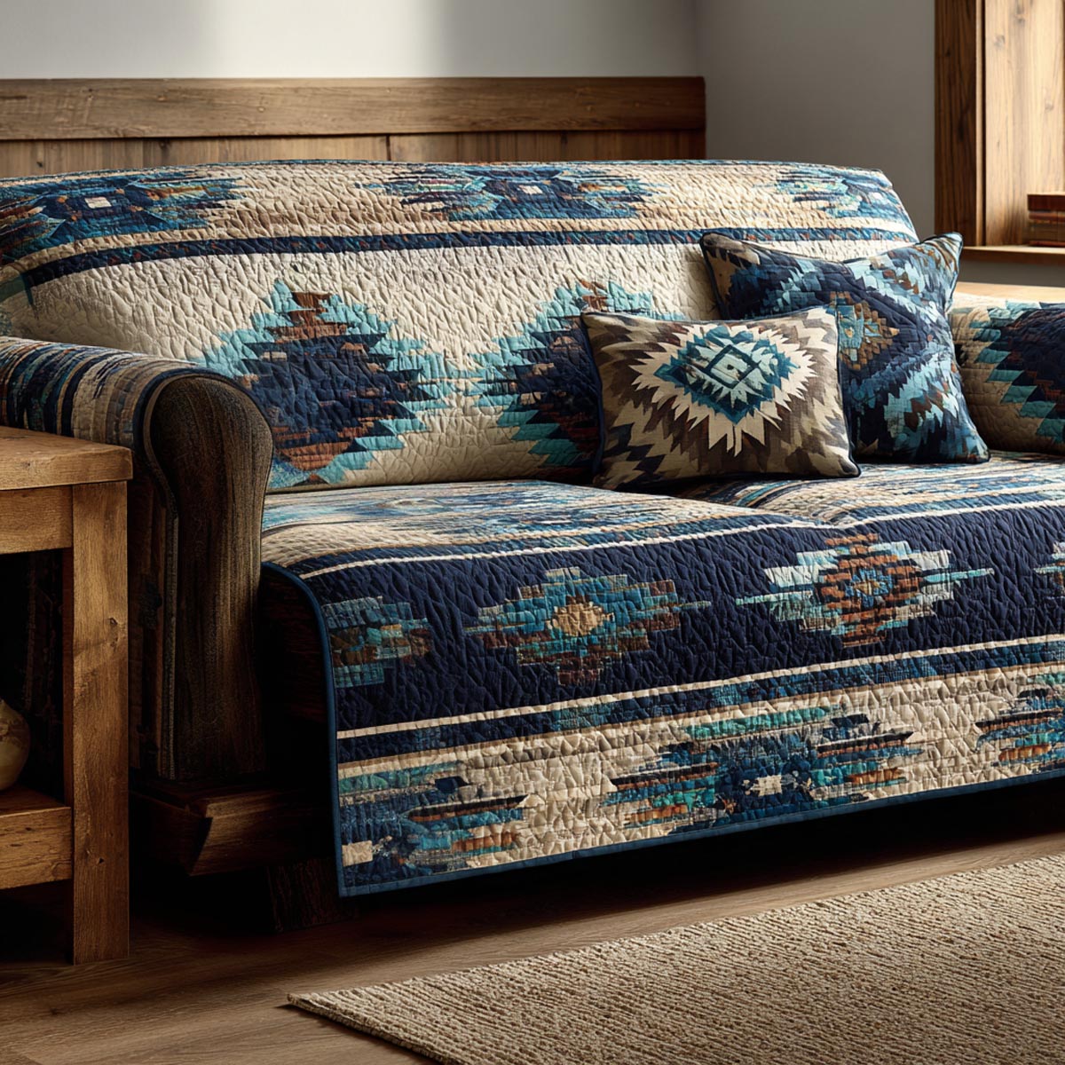 Tribal Echo Quilted Sofa Cover NCU0DV1777