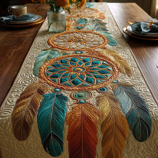 Tribal Echo Quilted Table Runner NCU0NNT2761