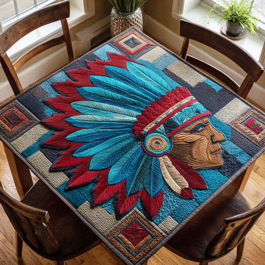 Tribal Echo Quilted Table Topper NCU0NTD303