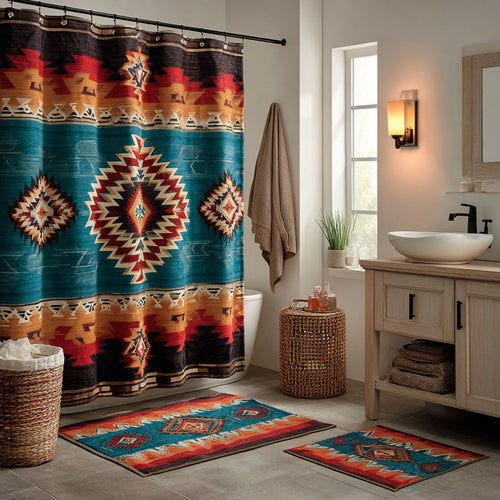 Tribal Echo Shower Curtain NCU0DDK2347
