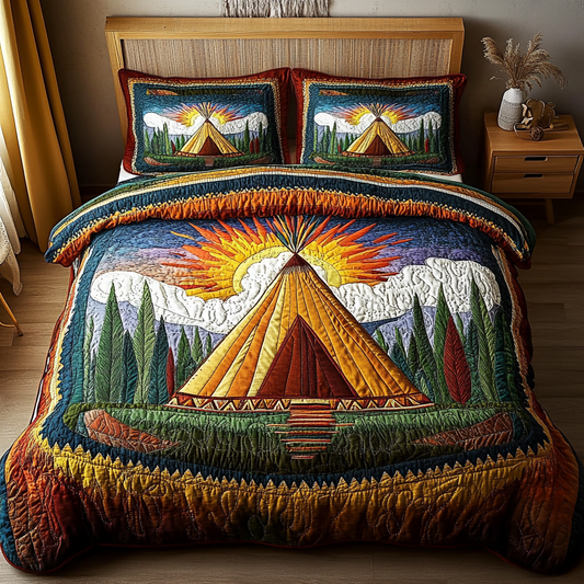 Tribal Escape 3-Piece Quilted Bedding Set NCU0PVL090