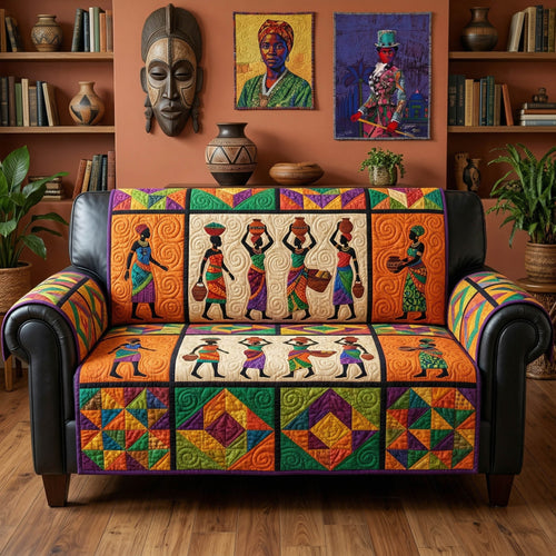 Tribal Harmony Quilted Sofa Cover NCU0NTD1863