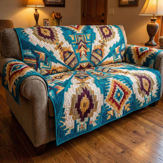 Tribal Horizon Quilted Sofa Cover NCU0NXD1598