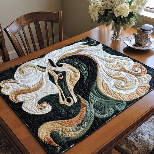Tribal Horse Quilted Table Topper NCU0DDK551