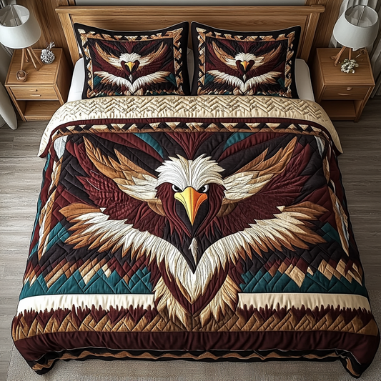 Tribal Majesty 3-Piece Quilted Bedding Set NCU0NVH080