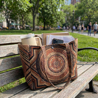 Tribal Mandala Quilted Classic Tote Bag NCU0NXD1823