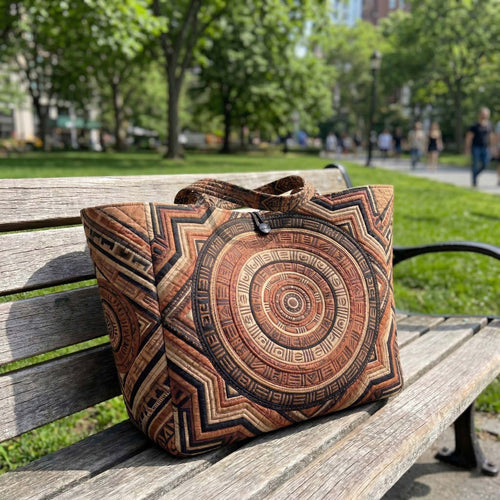 Tribal Mandala Quilted Classic Tote Bag NCU0NXD1823