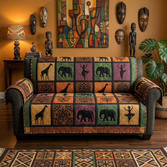 Tribal Nature Quilted Sofa Cover NCU0NTD1854