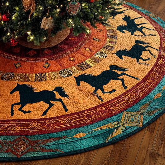 Tribal Nightfall Wheel Quilted Tree Skirt NCU0NXD1040