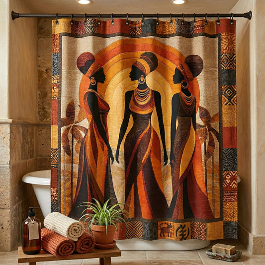 Tribal Sisters Shower Curtain NCU0NNT3099