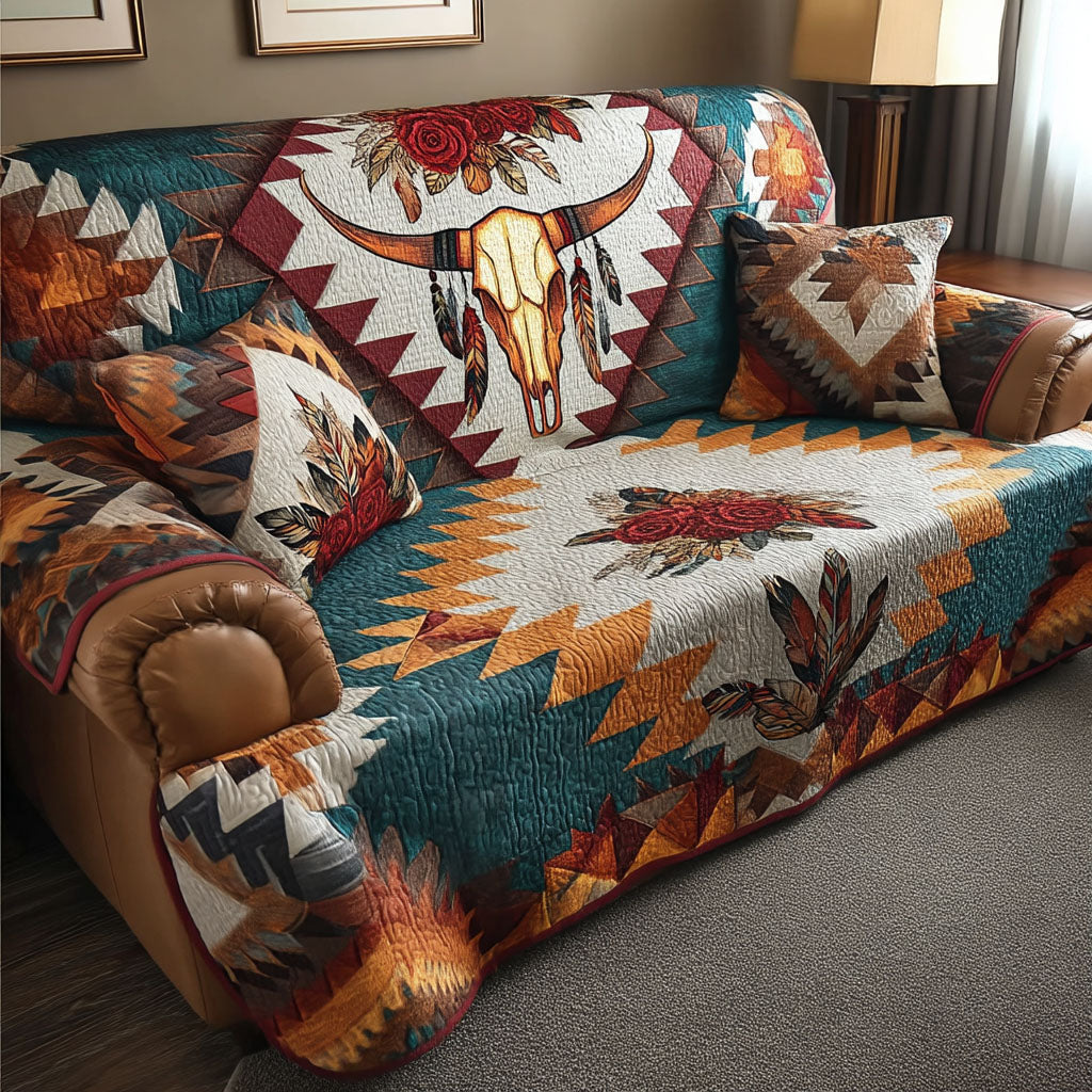 Tribal Spirit Quilted Sofa Cover NCU0NTD1709