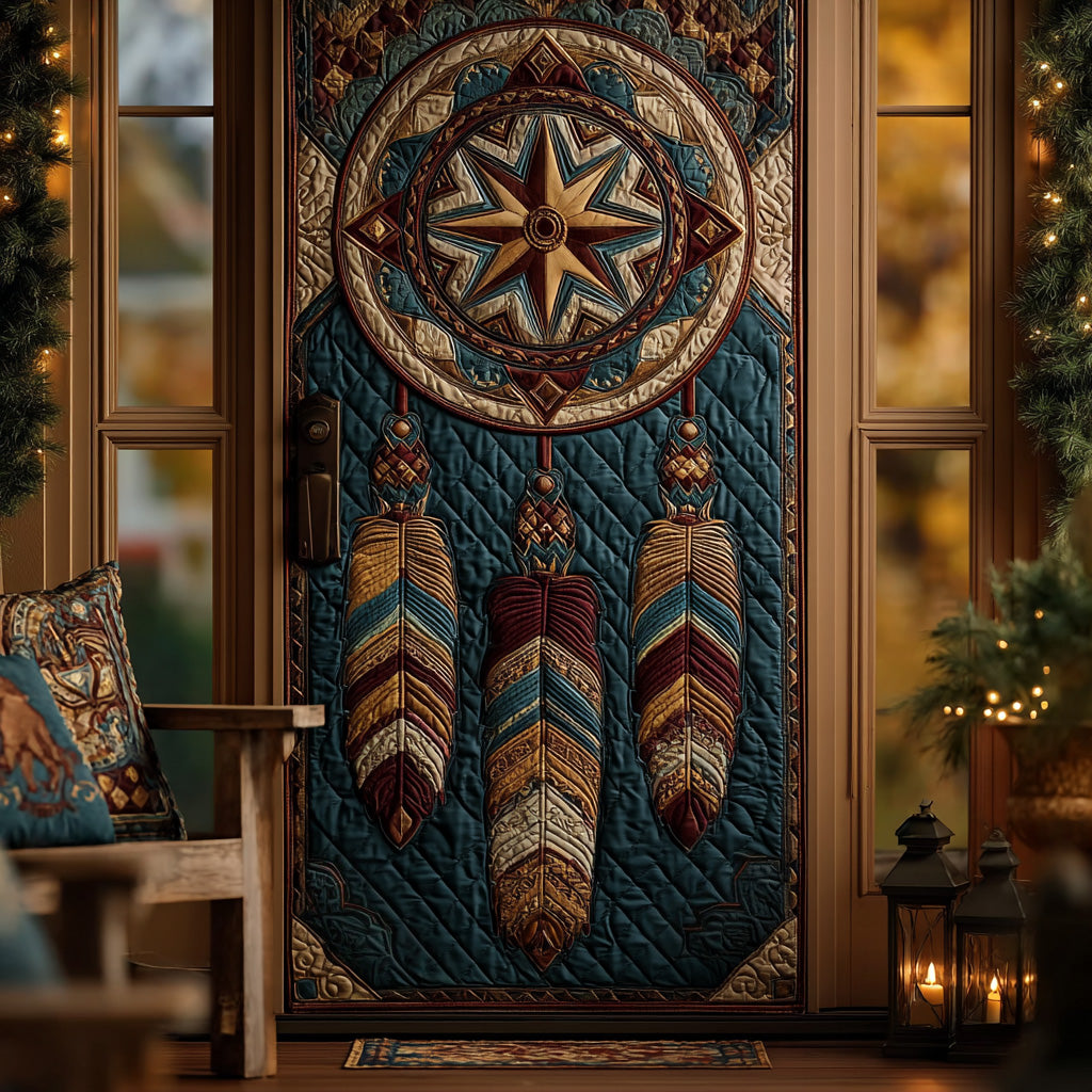Tribal Star Pathway Quilted Door Cover NCU0LDH139