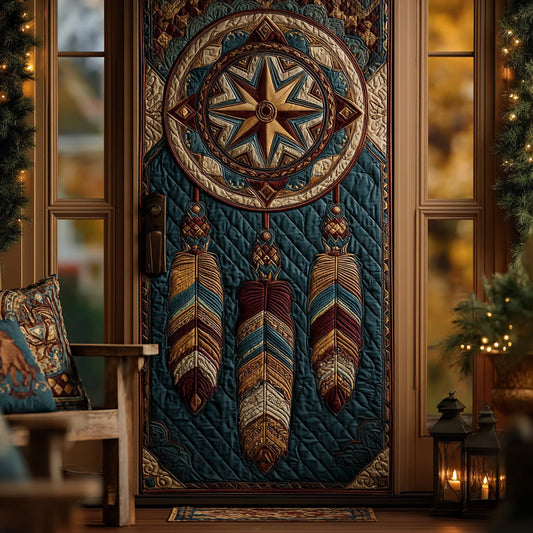 Tribal Star Pathway Quilted Door Cover NCU0LDH139