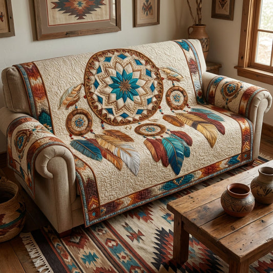Tribal Starfall Quilted Sofa Cover NCU0PTT3008