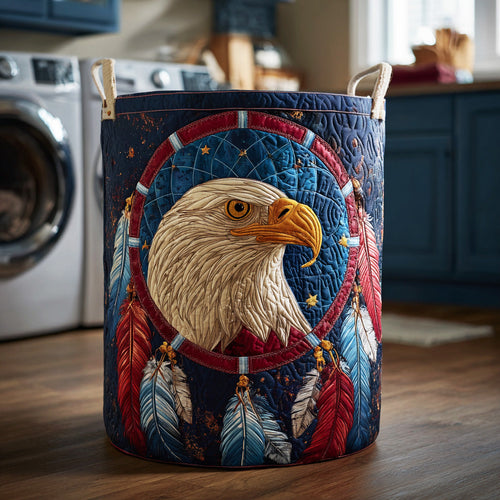 Tribal Storm Eagle Quilted Laundry Basket NCU0NTD967