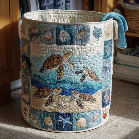 Tribal Tide Quilted Laundry Basket NCU0PTT709