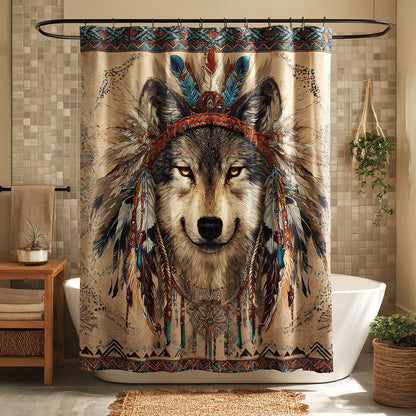Tribal Wolf Soul Shower Curtain NCU0NTV886