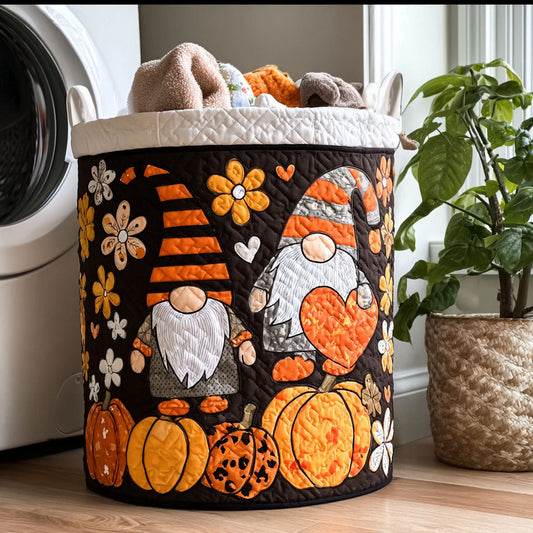 Trick-or-Treat Pumpkin Quilted Laundry Basket NCU0PTT975