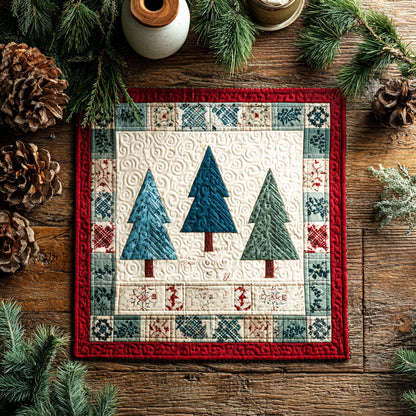 Trio Of Pines Quilted Table Topper NCU0NTV144