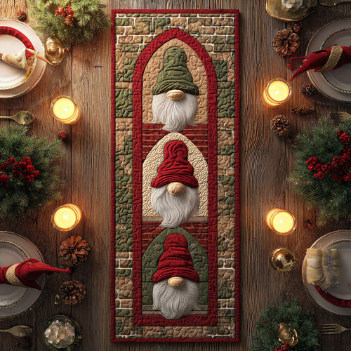 Triple Gnome Quilted Table Runner NCU0NTV539