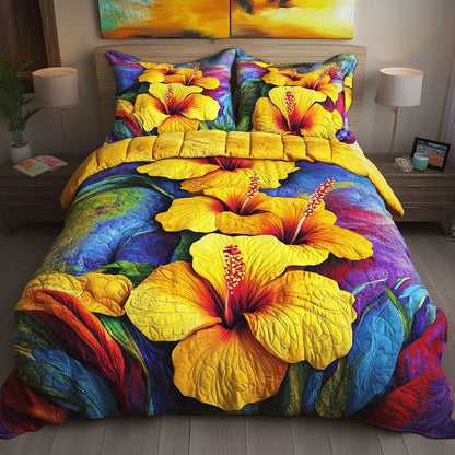 Tropical Bloomscape Duvet Cover Set NCU0NNT463
