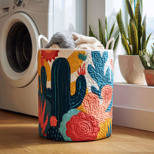 Tropical Bold Quilted Laundry Basket NCU0NTV005