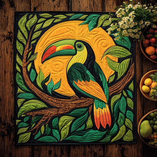 Tropical Flamebird Quilted Table Topper NCU0NXD103