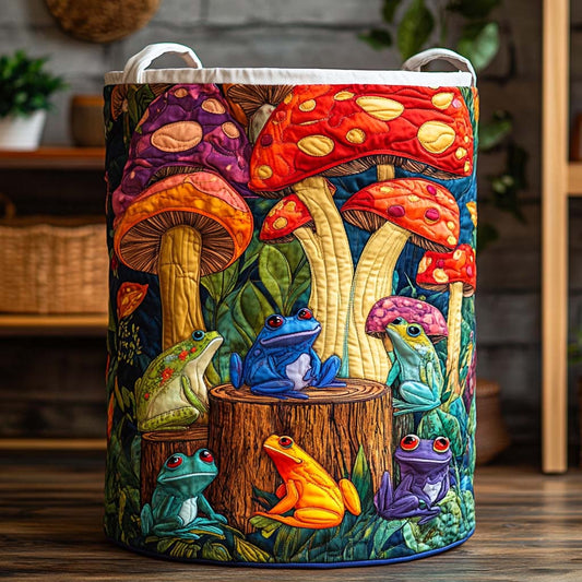 Tropical Garden Glow Quilted Laundry Basket NCU0NXD1062