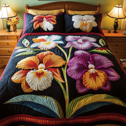 Tropical Orchid Delight Duvet Cover Set NCU0PTT358