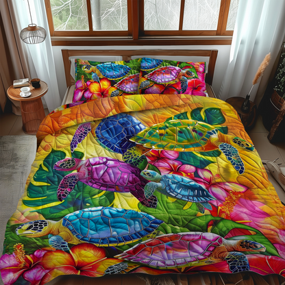 Tropical Paradise 3-Piece Quilted Bedding Set NCU0DV027