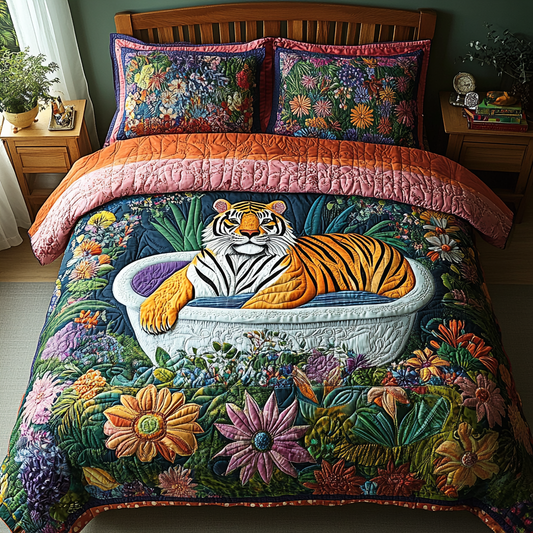 Tropical Roar Quilted Bedding Set NCU0DV168
