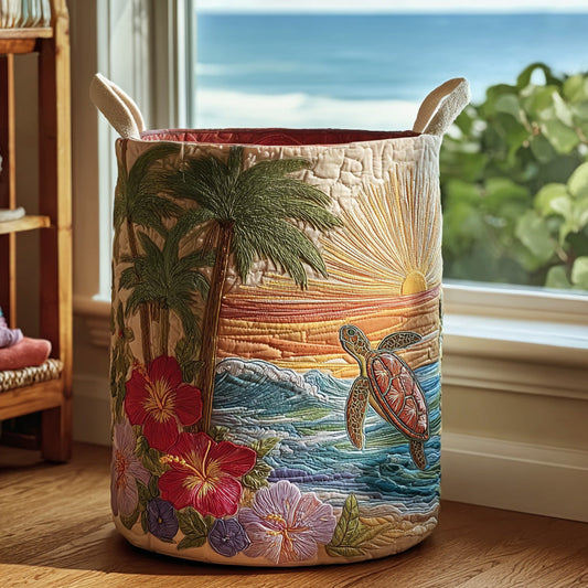 Tropical Swim Quilted Laundry Basket NCU0PVL635