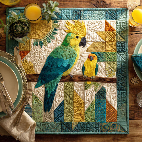 Tropical Wing Quilted Table Topper NCU0NTD186